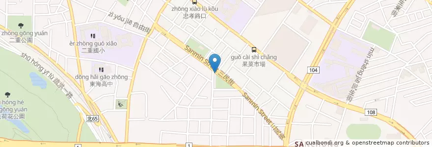 Mapa de ubicacion de 聯邦公園 en Tayvan, 新北市.
