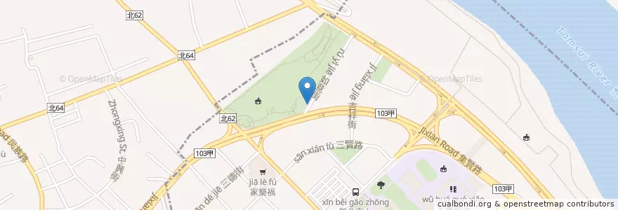 Mapa de ubicacion de 自然公園 en Taïwan, Nouveau Taipei, Taipei.