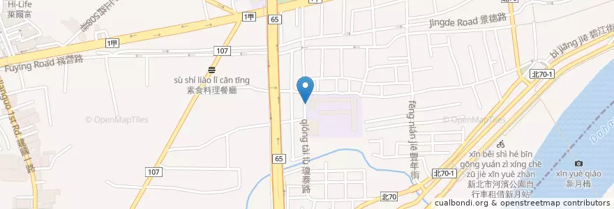 Mapa de ubicacion de 豐年國小 en 臺灣, 新北市, 新莊區.