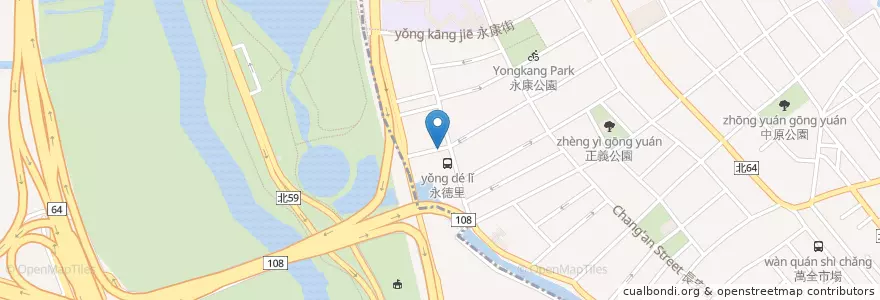 Mapa de ubicacion de 鴨母港抽水站 en تايوان, تايبيه الجديدة, 五股區.
