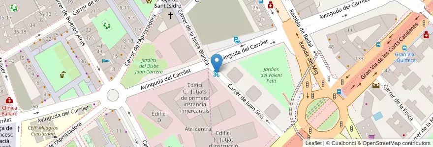 Mapa de ubicacion de 404 - Juan Gris 28 en Espanha, Catalunha, Barcelona, Barcelonès, Barcelona.