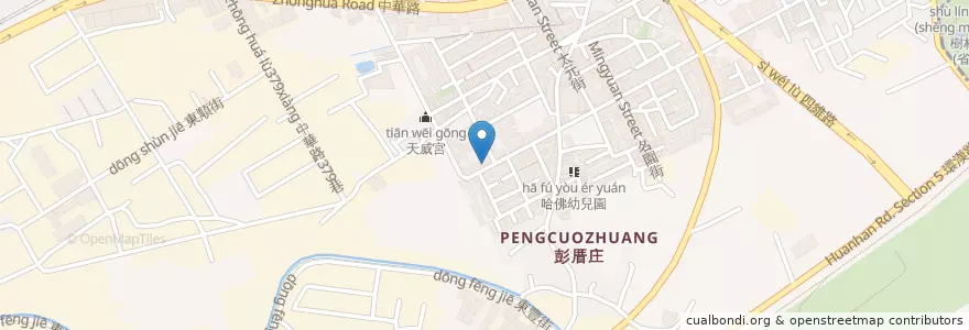 Mapa de ubicacion de 紅樹林雞肉飯 en Тайвань, Новый Тайбэй, 樹林區.