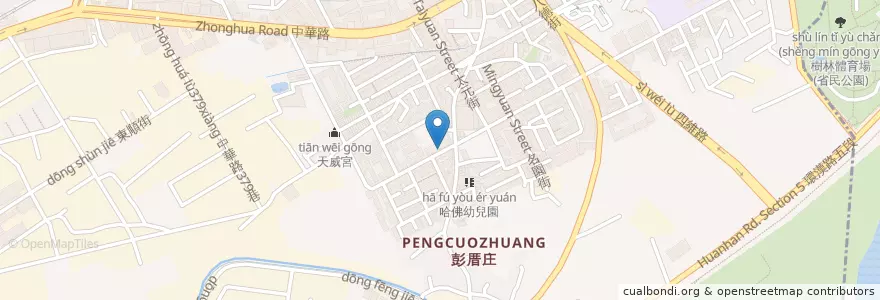 Mapa de ubicacion de 阿英油飯 en 台湾, 新北市, 樹林区.
