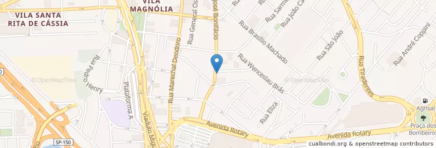 Mapa de ubicacion de Escola Girassol en ブラジル, 南東部地域, サンパウロ, Região Geográfica Intermediária De São Paulo, Região Metropolitana De São Paulo, Região Imediata De São Paulo, São Bernardo Do Campo.