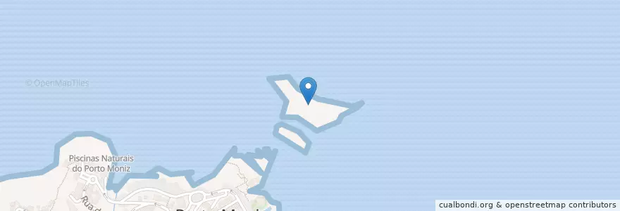 Mapa de ubicacion de Ilhéu Mole en 포르투갈, Ilhéu Mole, Porto Moniz, Porto Moniz.