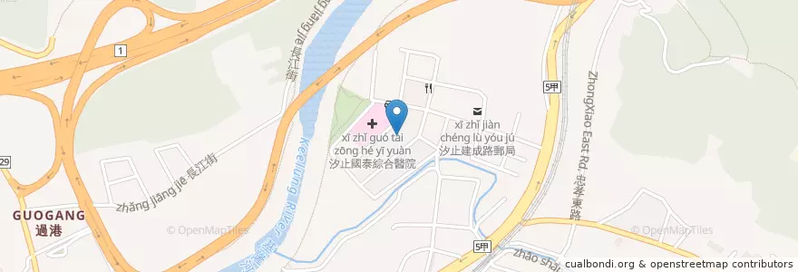 Mapa de ubicacion de 繆斯人文咖啡館 muses caffe en 臺灣, 新北市, 汐止區.