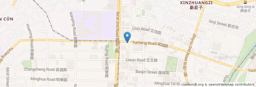 Mapa de ubicacion de 陶板屋裕誠店 en Taïwan, Kaohsiung, 左營區.