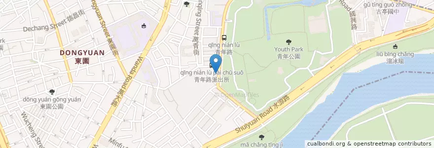 Mapa de ubicacion de 三一堂 en Taiwan, New Taipei, Taipei, Wanhua District.