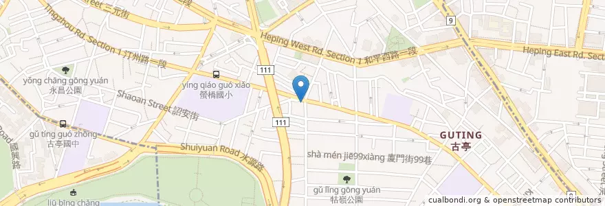 Mapa de ubicacion de 八方雲集 en Taïwan, Nouveau Taipei, Taipei, 中正區.