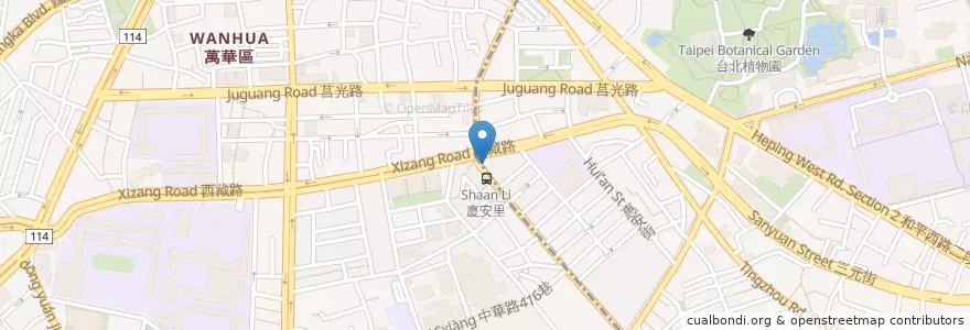 Mapa de ubicacion de 義勇警察大隊 en Taiwan, New Taipei, Taipei, Wanhua District.