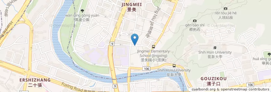 Mapa de ubicacion de 五高滷味 en Taiwan, New Taipei, Wenshan District.