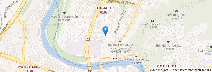Mapa de ubicacion de 冬鮮堂 en Tayvan, 新北市, 文山區.