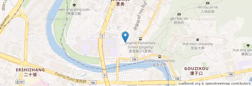 Mapa de ubicacion de 小六越南美食 en Taiwán, Nuevo Taipéi, 文山區.