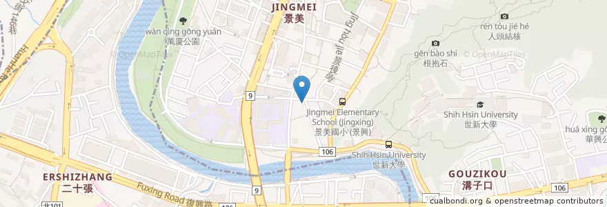 Mapa de ubicacion de 獨特牛排館 en Taiwan, New Taipei, Wenshan District.