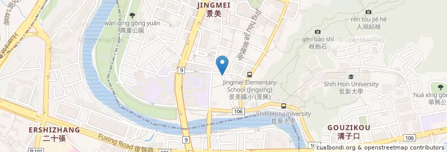 Mapa de ubicacion de 食都臭臭鍋 en Taiwan, 新北市, 文山區.