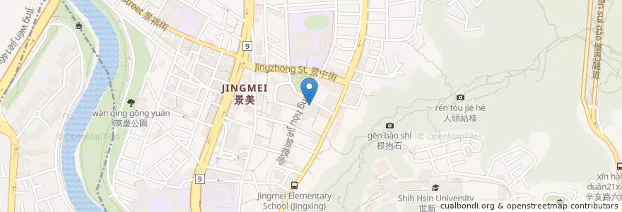 Mapa de ubicacion de 陽信商業銀行 en 臺灣, 新北市, 臺北市, 文山區.