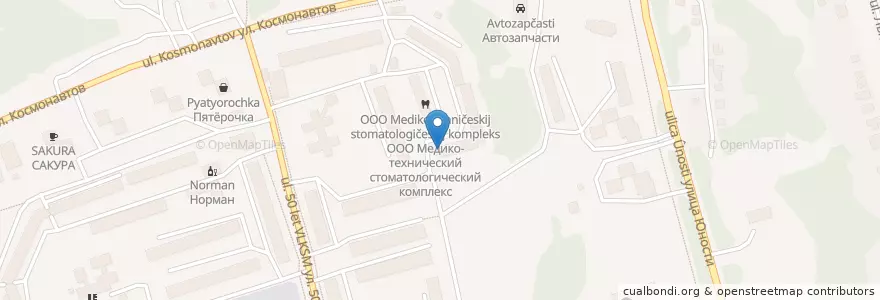 Mapa de ubicacion de Российский Промышленный Банк en ロシア, 沿ヴォルガ連邦管区, ペルミ地方, チュソヴォイ地区.