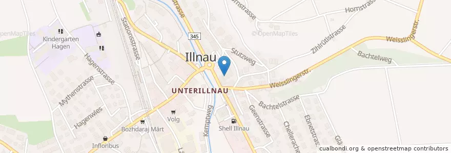 Mapa de ubicacion de Rössli Illnau en Switzerland, Zurich, Bezirk Pfäffikon, Illnau-Effretikon.