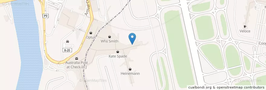 Mapa de ubicacion de SkyTeam Lounge en Australië, Nieuw-Zuid-Wales, Bayside Council, Sydney.