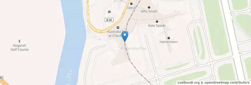Mapa de ubicacion de Etihad First & Business Class Lounge en Australia, Nuovo Galles Del Sud, Bayside Council, Sydney.