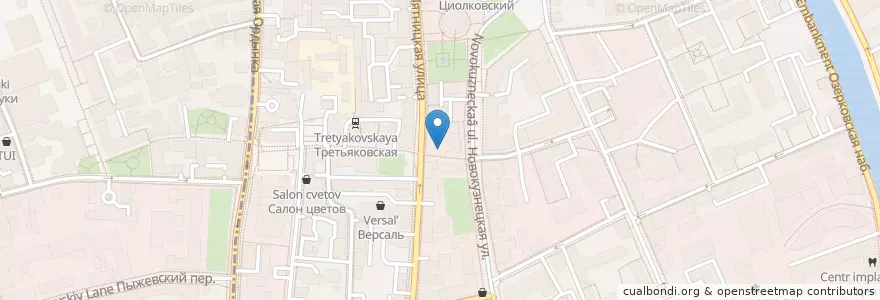 Mapa de ubicacion de Prime en Russia, Distretto Federale Centrale, Москва, Центральный Административный Округ, Район Замоскворечье.