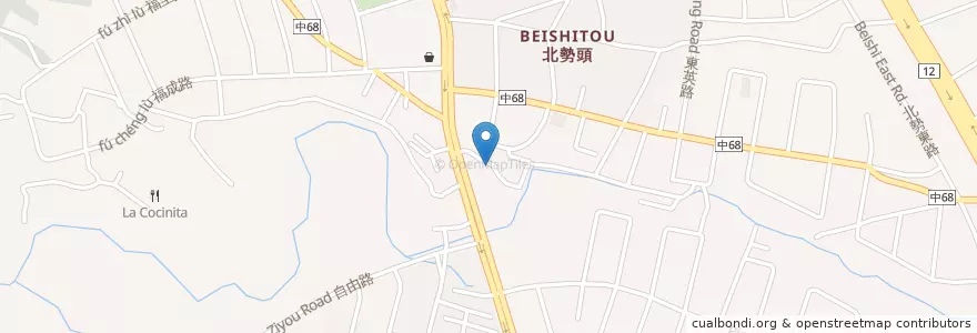 Mapa de ubicacion de 福興宮 en 台湾, 台中市, 沙鹿区.