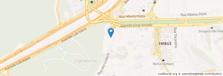 Mapa de ubicacion de Arena Pizza en Brasil, Região Nordeste, Bahia, Região Metropolitana De Salvador, Região Geográfica Intermediária De Salvador, Microrregião De Salvador, Salvador.