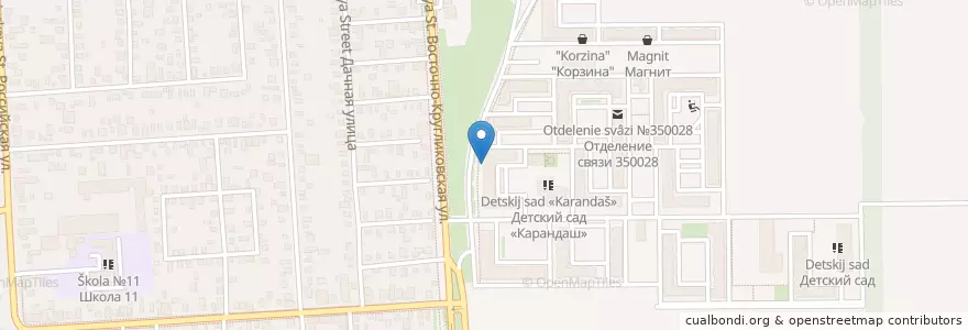 Mapa de ubicacion de Твой доктор en Rússia, Distrito Federal Do Sul, Krai De Krasnodar, Городской Округ Краснодар.