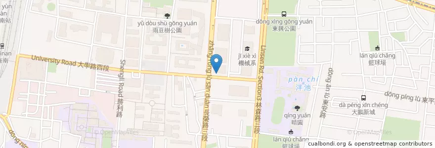 Mapa de ubicacion de 郵局ATM en 台湾, 台南市, 東区.