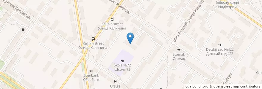 Mapa de ubicacion de Шанс en Russia, Уральский Федеральный Округ, Свердловская Область, Городской Округ Екатеринбург.