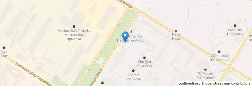 Mapa de ubicacion de Пивная en Russia, Ural Federal District, Khanty-Mansiysk Autonomous Okrug – Ugra, Nefteyugansky District, Городской Округ Нефтеюганск.