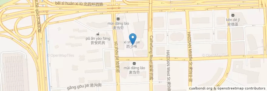 Mapa de ubicacion de 3W Coffee en 중국, 베이징시, 허베이성, 海淀区.
