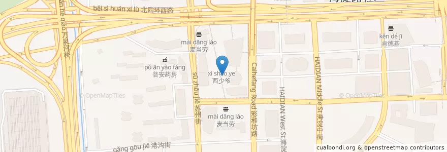 Mapa de ubicacion de 苏氏牛肉面 en Chine, Pékin, Hebei, 海淀区.