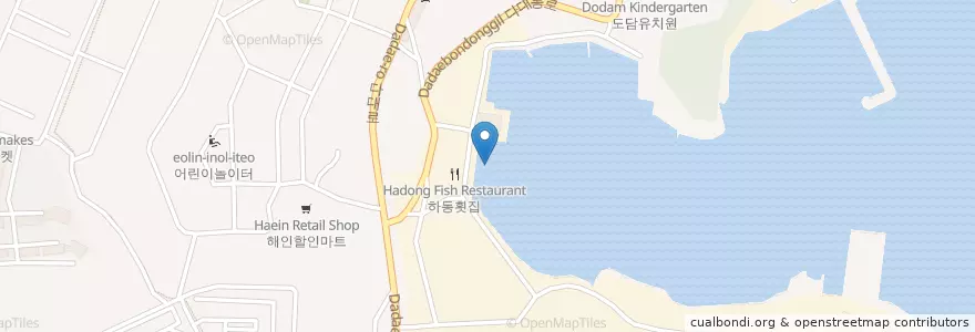 Mapa de ubicacion de 多大洞 en 大韓民国, 釜山, 沙下区, 多大洞.