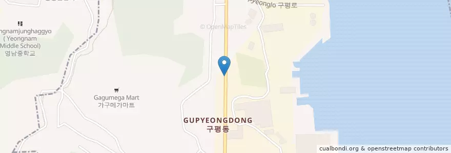 Mapa de ubicacion de Gupyeong-dong en South Korea, Busan, Saha-Gu, Gupyeong-Dong.