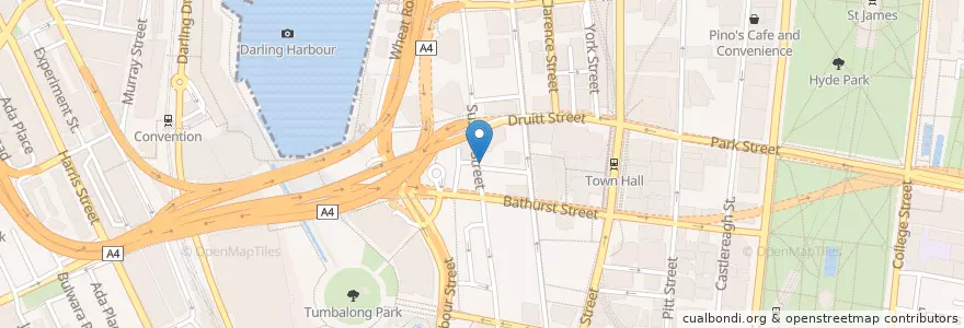 Mapa de ubicacion de Sussex Dental Care en オーストラリア, ニューサウスウェールズ, Council Of The City Of Sydney, Sydney.