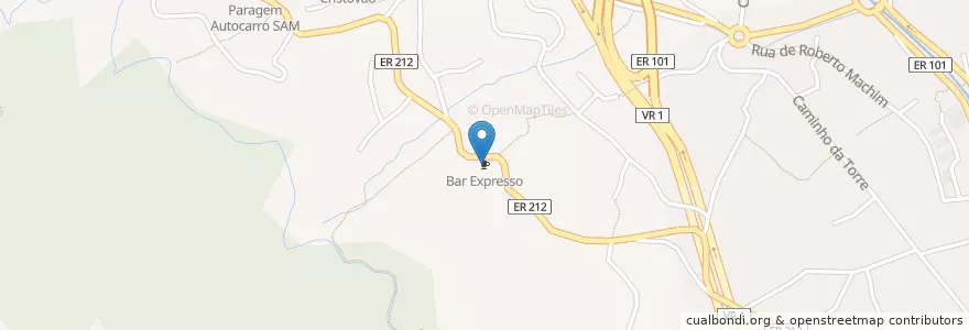 Mapa de ubicacion de Bar Expresso en 포르투갈, Machico, Machico.