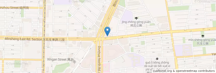 Mapa de ubicacion de 日盛國際商業銀行 en 臺灣, 新北市, 臺北市, 松山區.
