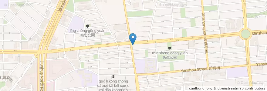 Mapa de ubicacion de 凱基商業銀行 en 臺灣, 新北市, 臺北市, 松山區.