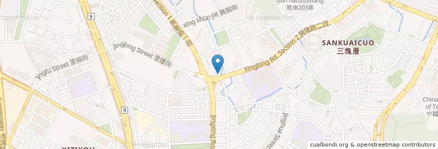 Mapa de ubicacion de 現殺手霸味薑母鴨 en 台湾, 新北市, 台北市, 文山区.