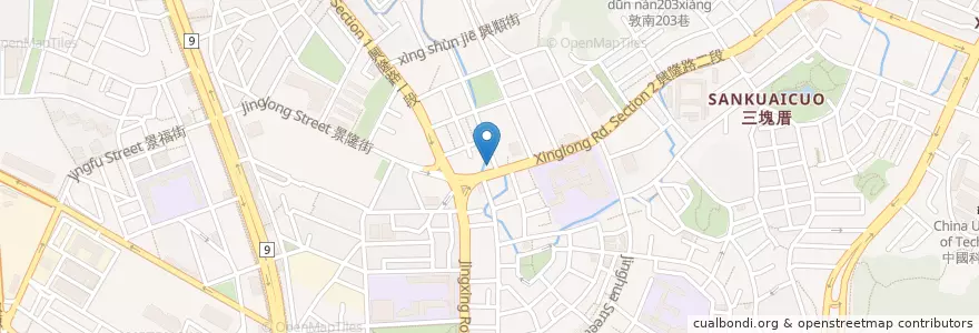 Mapa de ubicacion de 達隆藥局 en Taiwan, 新北市, Taipei, 文山區.