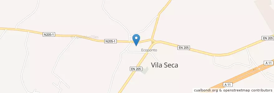 Mapa de ubicacion de Vila Seca en Португалия, Северный, Braga, Каваду, Барселус, Vila Seca.