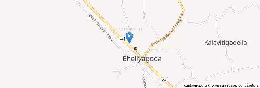 Mapa de ubicacion de Police Station - Eheliyagoda en Sri Lanka, සබරගමුව පළාත, රත්නපුර දිස්ත්‍රික්කය.