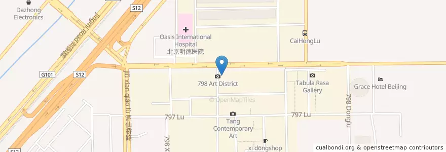 Mapa de ubicacion de 那家小馆 en 中国, 北京市, 河北省, 朝阳区.