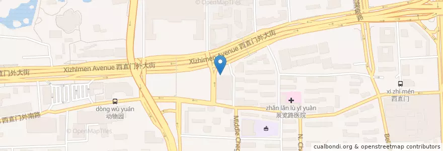 Mapa de ubicacion de 麦当劳 en چین, پکن, هبئی, 西城区.