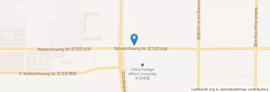 Mapa de ubicacion de 展览路派出所 en China, Beijing, Hebei, 西城区.