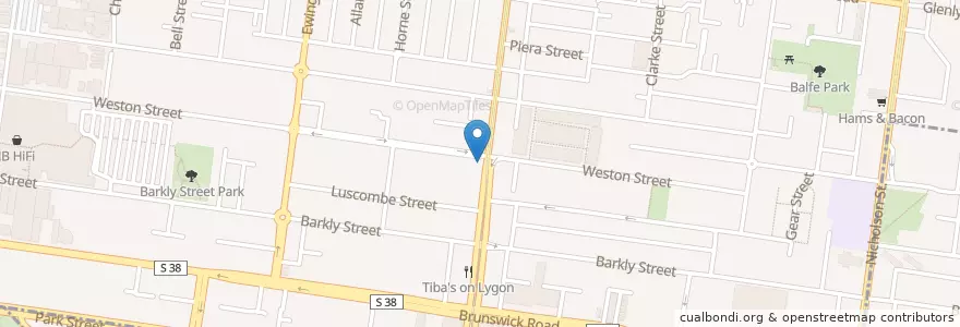 Mapa de ubicacion de 400 Gradi en Austrália, Victoria, City Of Moreland.