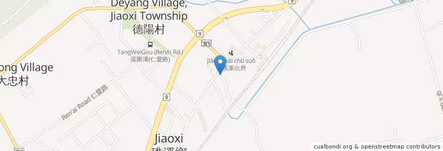 Mapa de ubicacion de 正常鮮肉小湯包 en 타이완, 타이완성, 이란 현, 자오시 향.