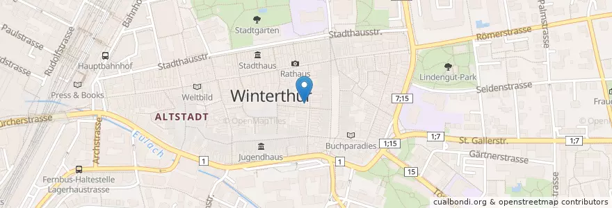 Mapa de ubicacion de Holy Cow! en İsviçre, Zürih, Bezirk Winterthur, Winterthur.