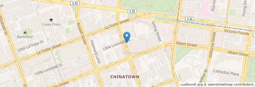 Mapa de ubicacion de Bros Sushi en オーストラリア, ビクトリア, City Of Melbourne.